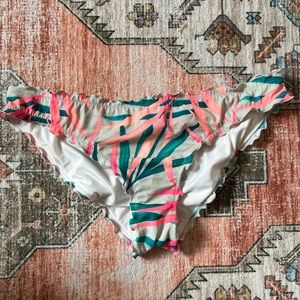 VS Pink Ruffle Cheeky Bikini Bottom